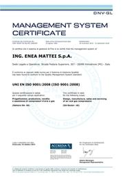 ING. ENEA MATTEI S.P.A. ISO9001